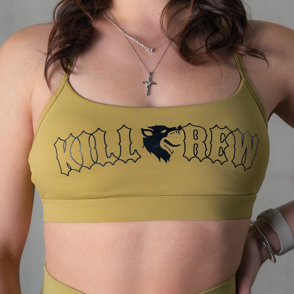 Kill Crew Olive Sports Bra Nwot